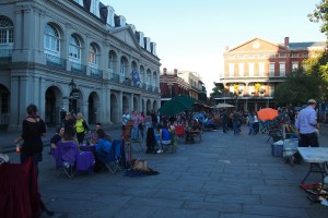 Near Jackson Square and the Cathedral lots of stalls, mainly psychics and tarot readers.