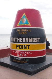 The southern most point.