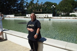 Proof I was there, a little windblown from the open bus.