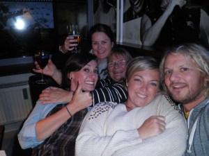 Sally, Fiona, Skye, Ginski and me at the Kult Klub Lake Bled