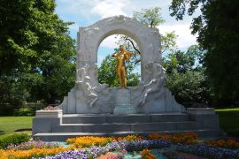 Statue of Mozart in Stadtpark