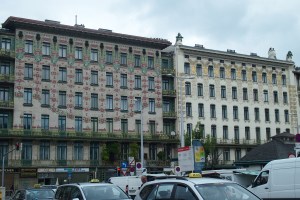 The building opposite the hostel which excited the architecture student in my dorm.
