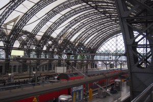 Dresden railway station.