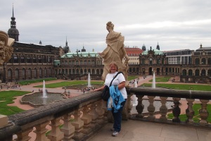Overlooking the Zwinger central courtyard