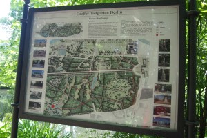 The map that gives you an idea of how big the Tiergarten really is.