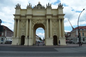 Brandenburg Gate Potsdam from the field side