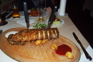 Medieval style lunch at Piwnica Swidnicka.