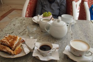 Nice china at the Kawiarnia