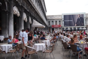 St Marks Square at lunch time