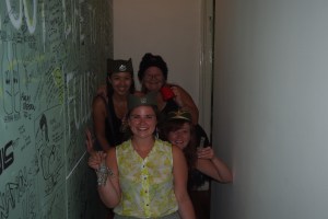 A bit more craziness at the message wall with rakija and coffee