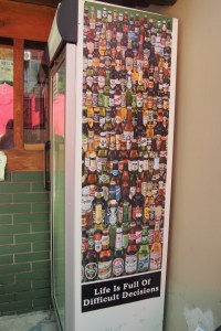 Yes, difficult decisions, especially regarding the contents of this fridge.