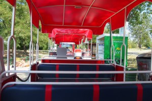 cute tourist train at Ada