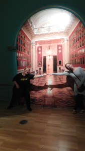 One of the moving replicas of Hermitage rooms