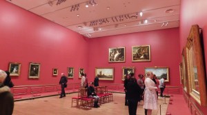 One of the display rooms at the Hermitage exhibition