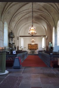 Inside the church