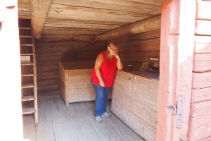 Inside a farm building