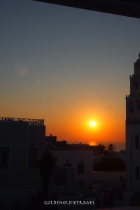 My first Santorini sunset